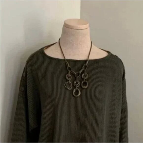 Talbots Triple Rings Necklace - Picture 2 of 4